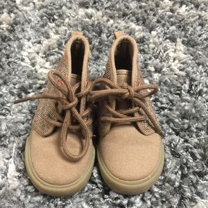 Tan/Brown Tweed Toddler Boots